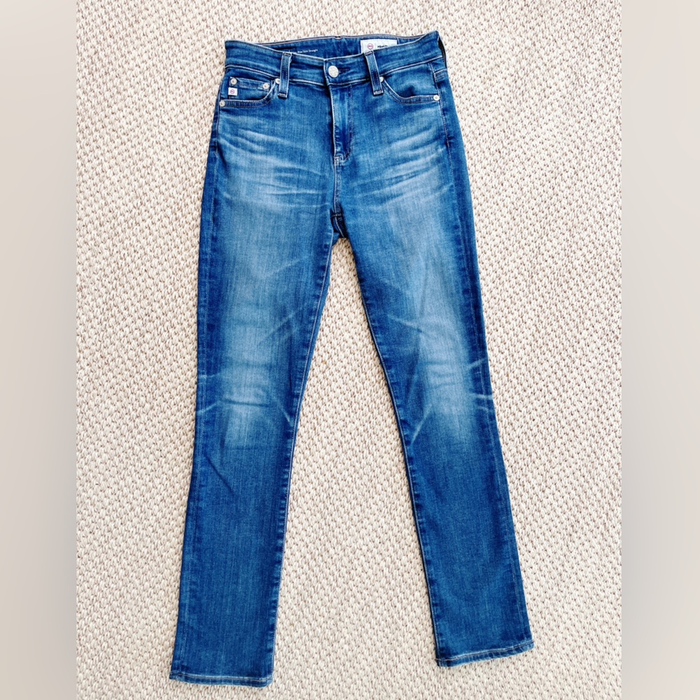AG Adriano Goldschmied The Mari Straight Leg Jeans Size 24 Stretch Denim